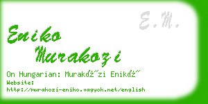 eniko murakozi business card